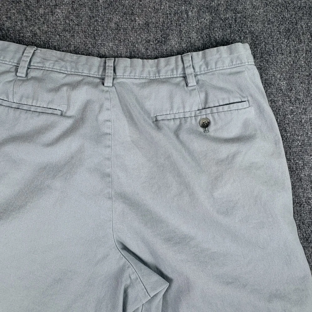 Banana Republic Aiden Shorts‎ Mens 38 Light Blue Chino Preppy Coastal Distressed